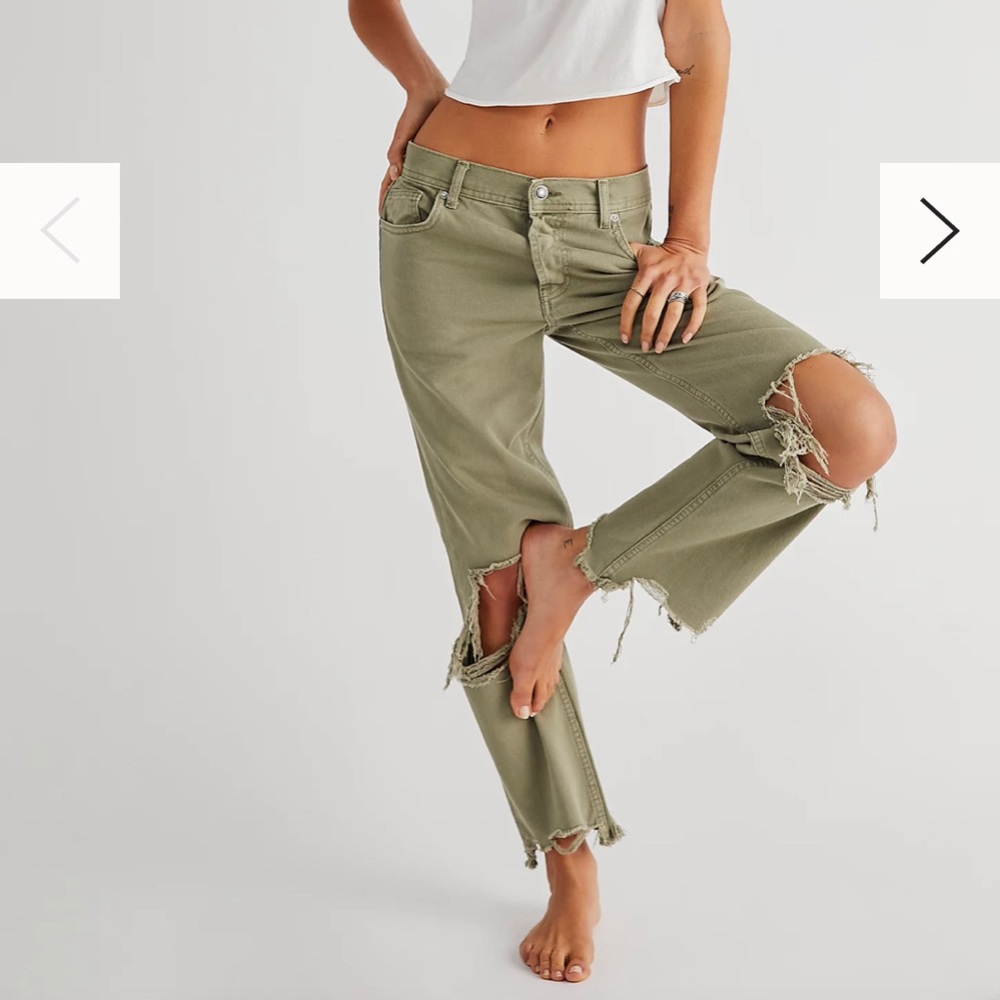 Free People NWT Maggie Mid-Rise Straight-Leg Jeans, size 26